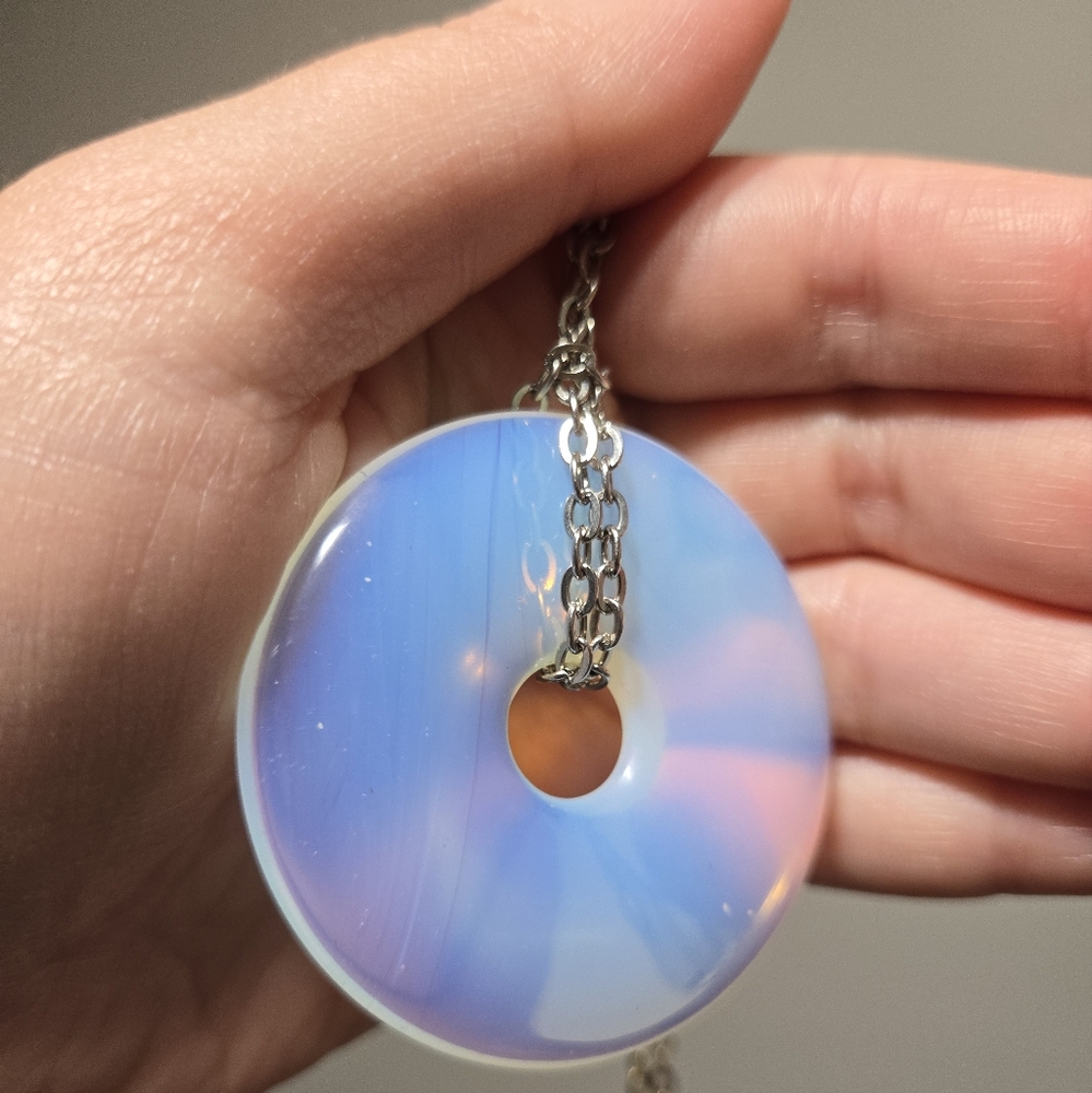 Vintage opalite necklace - Picture 4 of 10